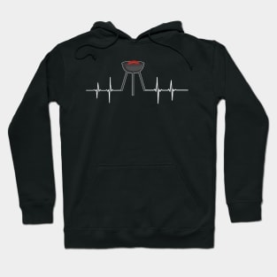 BBQ Passion - Grill Heartbeat EKG Barbecue Hoodie